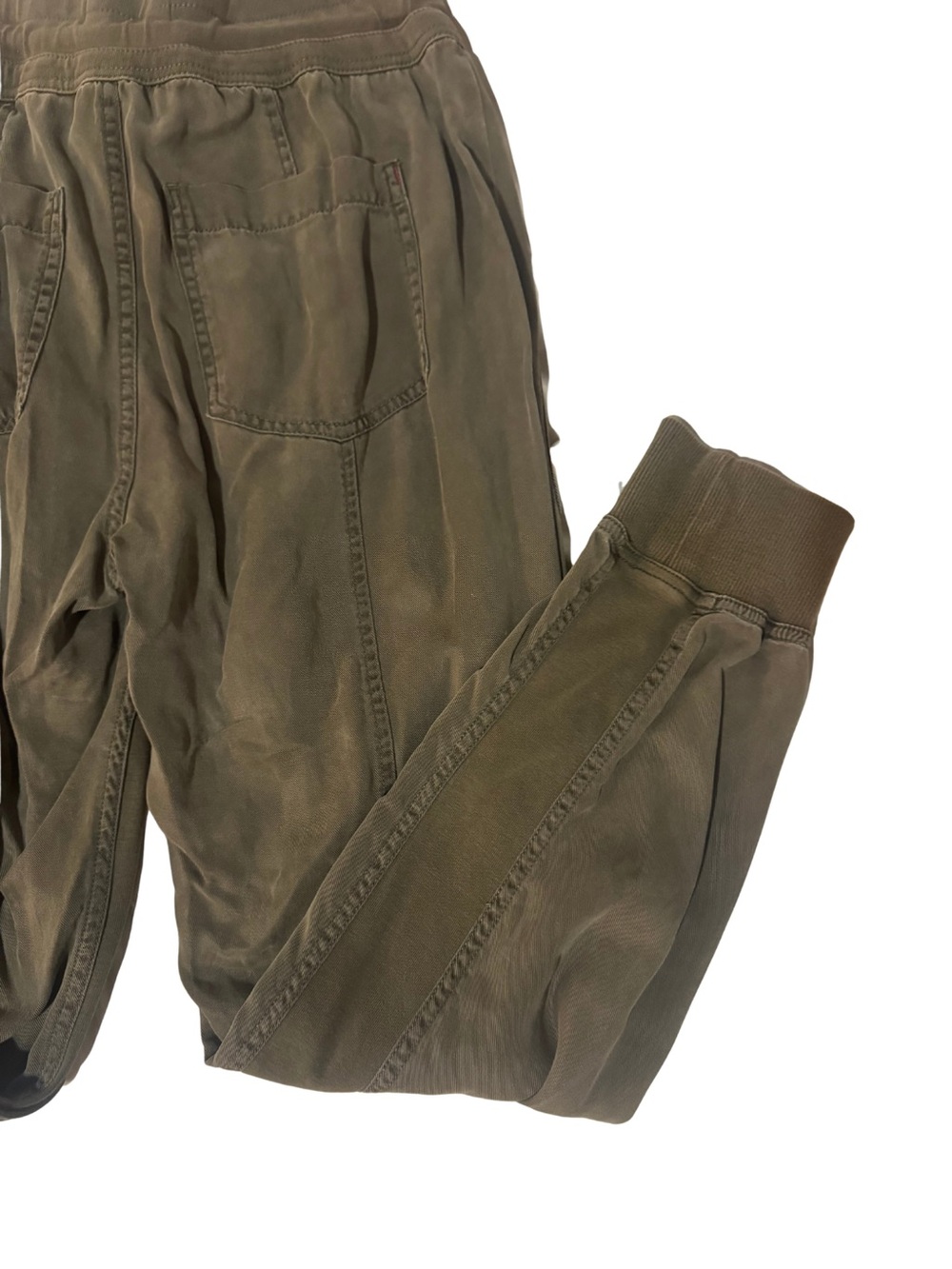 Anthropologie Utility Jogger Pants XS Olive Green Drawstring Cargo Lounge Pants